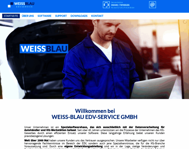 Weiss-blau-edv.de thumbnail