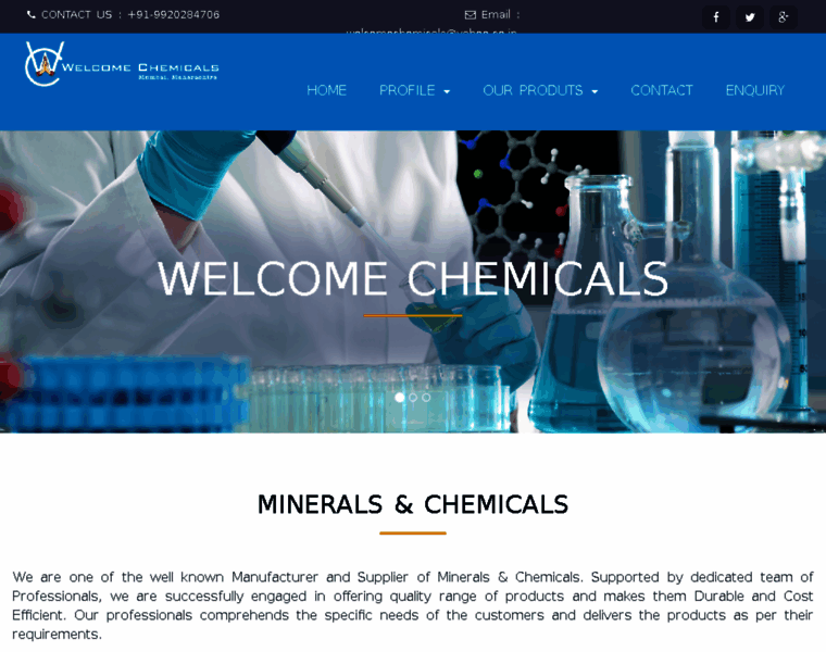 Welcomechemicals.in thumbnail