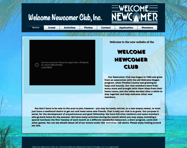 Welcomenewcomerclub.com thumbnail