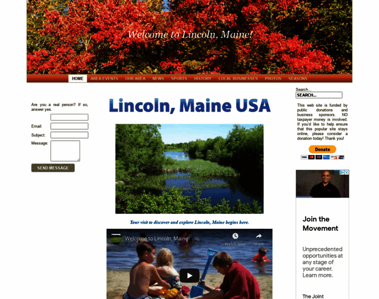 Welcometolincolnmaine.com thumbnail