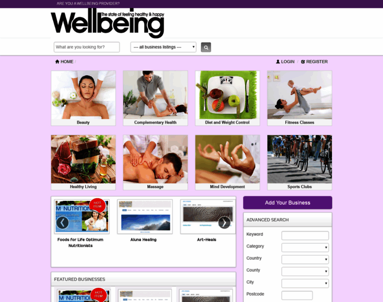 Wellbeingdirectory.co.uk thumbnail