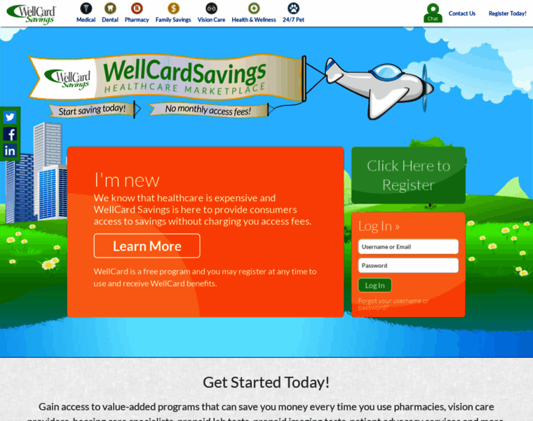 Wellcardsavings.com thumbnail