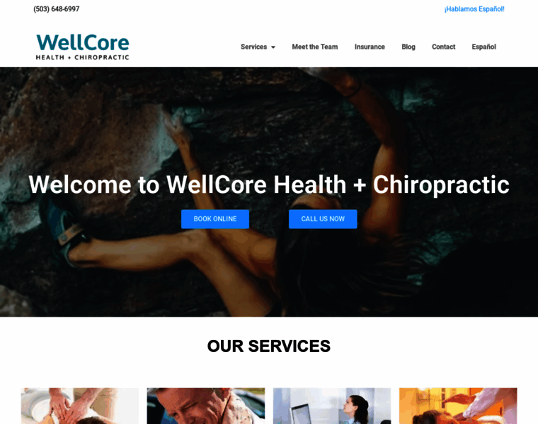 Wellcorechiropractic.com thumbnail