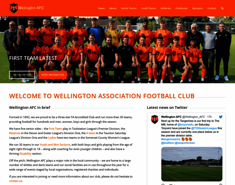 Wellingtonafc.co.uk thumbnail