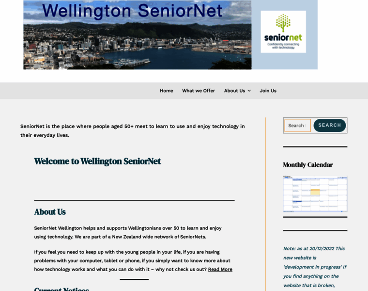 Wellingtonseniornet.co.nz thumbnail