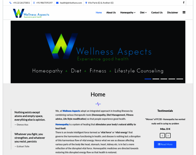 Wellnessaspects.com thumbnail