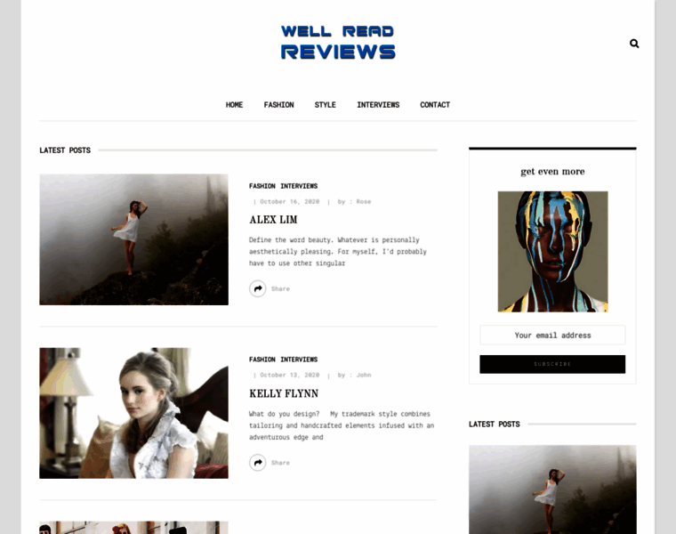 Wellreadreviews.com thumbnail