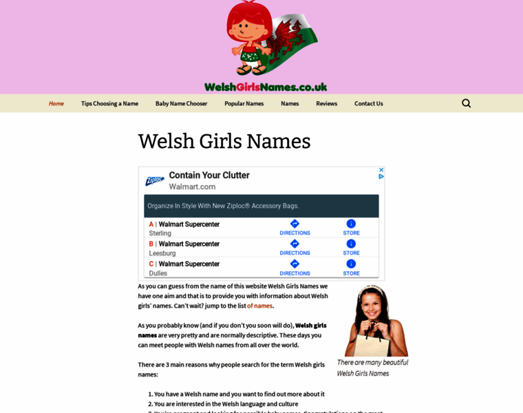 Welshgirlsnames.co.uk thumbnail