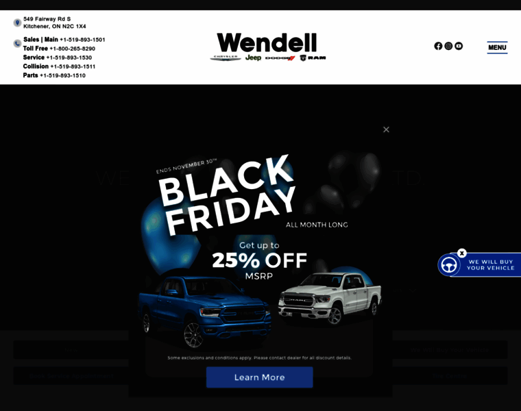 Wendellmotor.com thumbnail