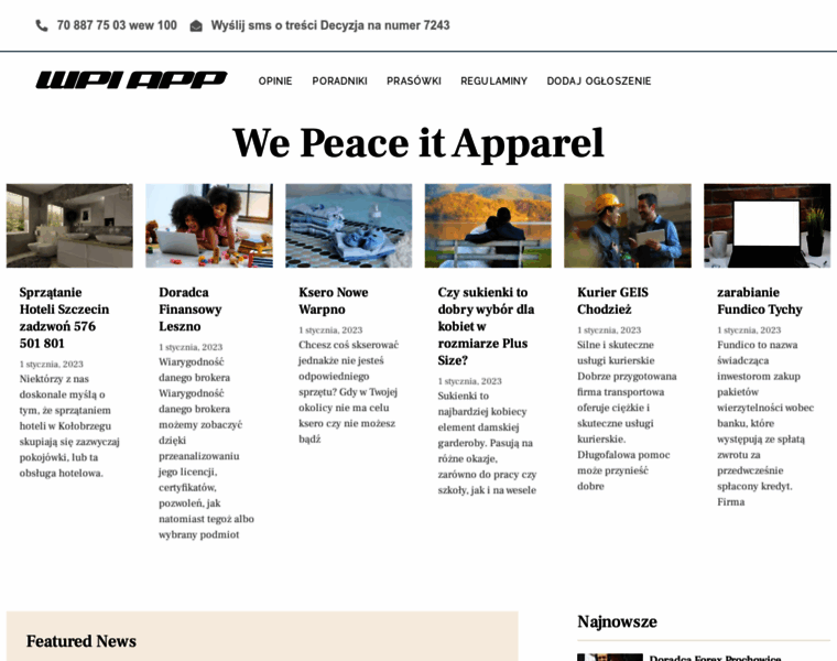 Wepeaceit-apparel.pl thumbnail
