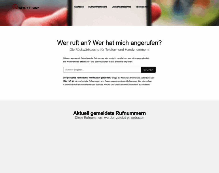 Wer-ruft-an.com thumbnail Wer-ruft-an.com thumbnail