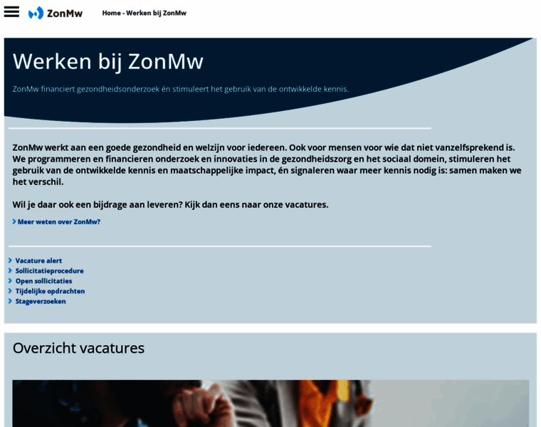 Werkenbijzonmw.nl thumbnail