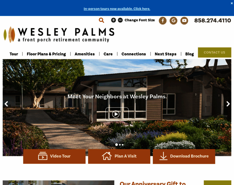 Wesleypalms.org thumbnail