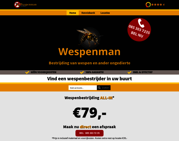 Wespenman.nl thumbnail