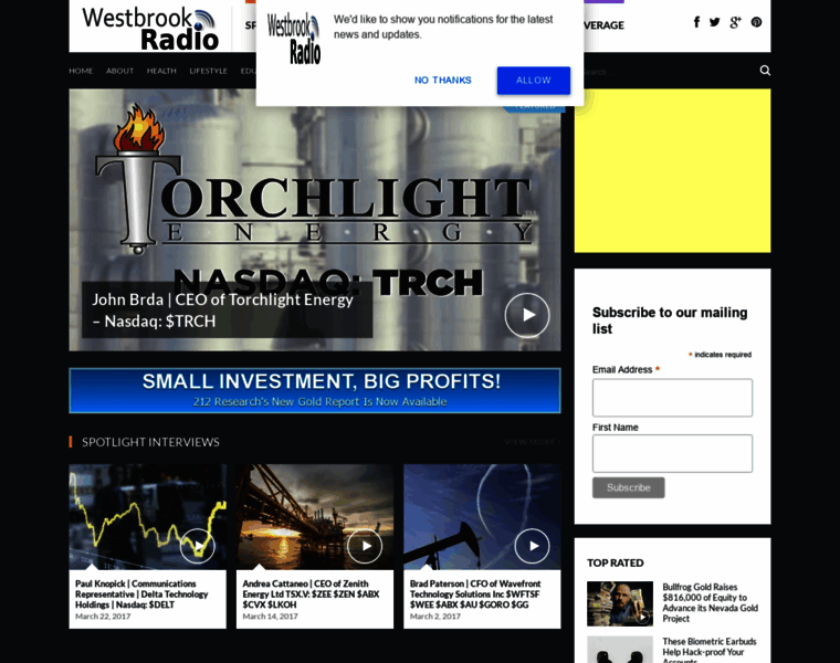 Westbrookradio.com thumbnail