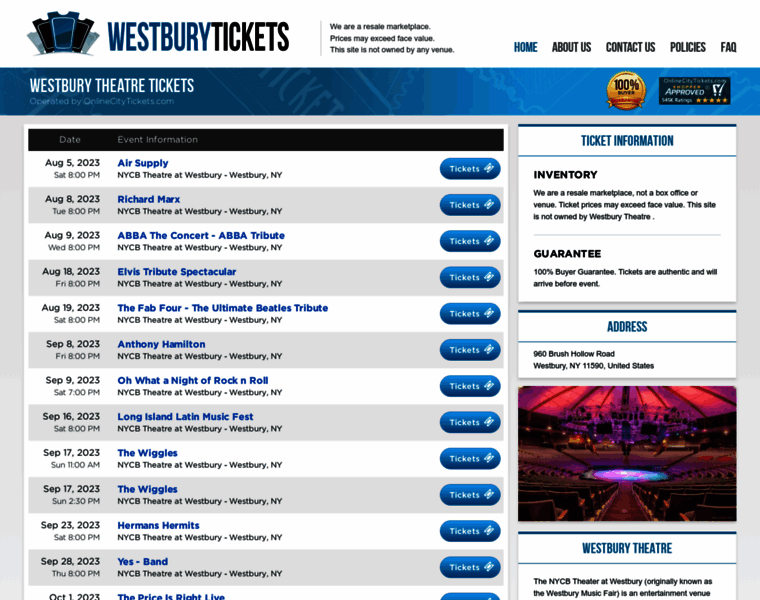 Westbury-theatre.com thumbnail