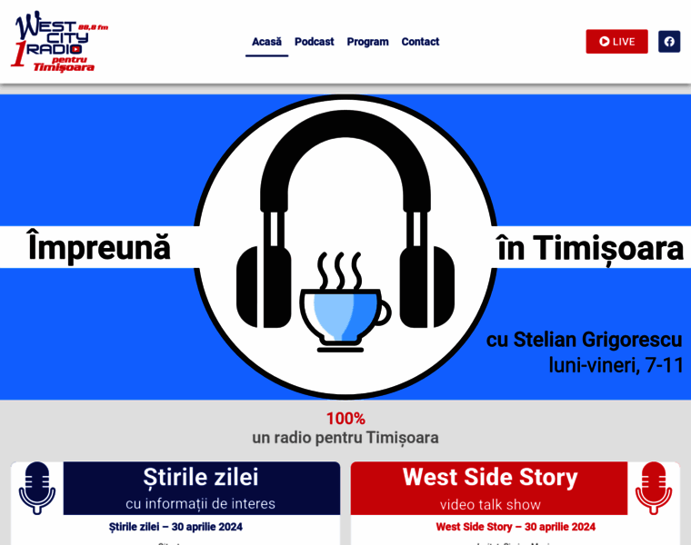 Westcityradio.ro thumbnail