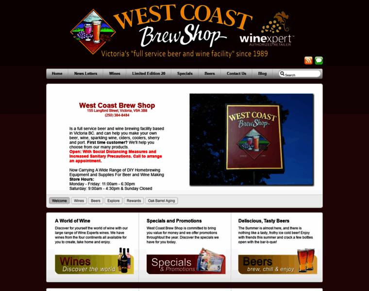 Westcoastbrewshop.com thumbnail