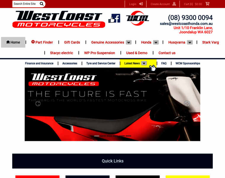 Westcoastmotorcycles.com.au thumbnail