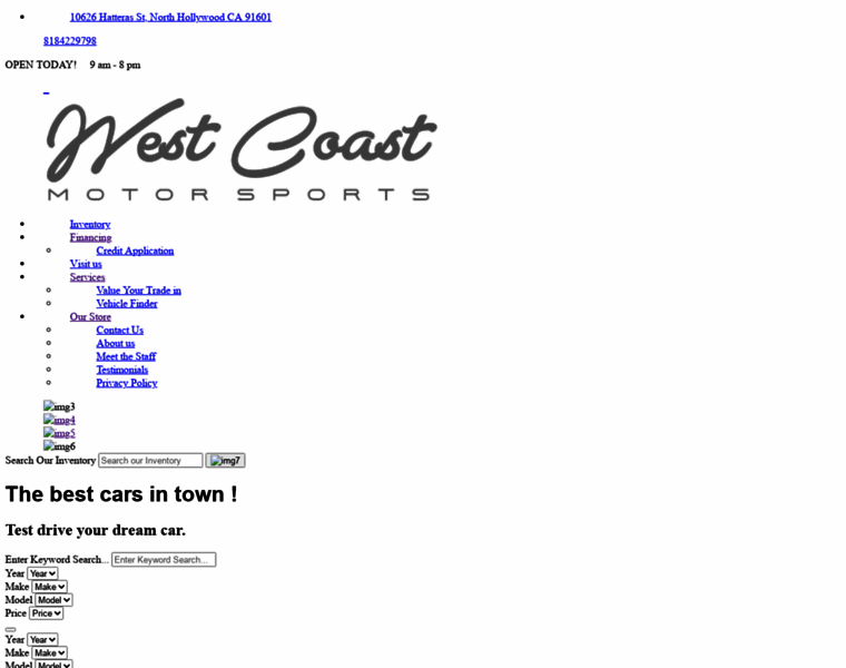 Westcoastmotorsportsllc.com thumbnail