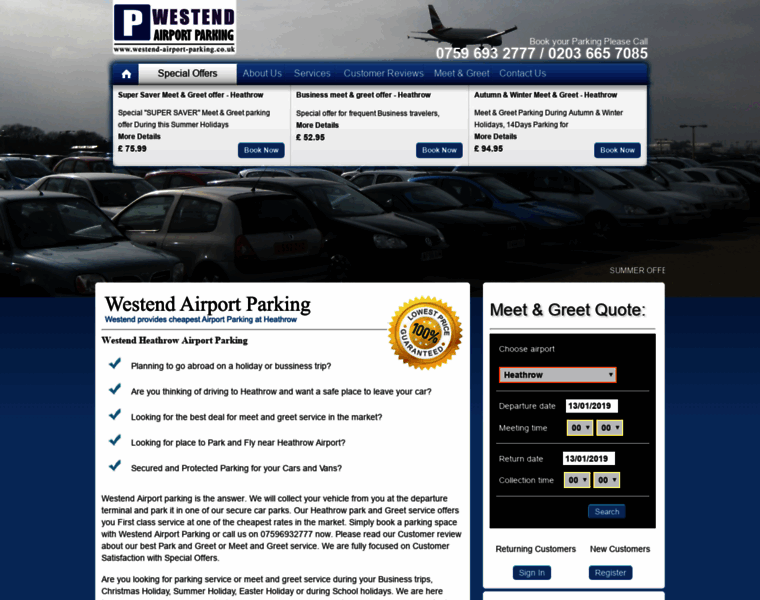 Westend-airport-parking.co.uk thumbnail