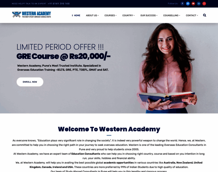 Westernacademy.co.in thumbnail
