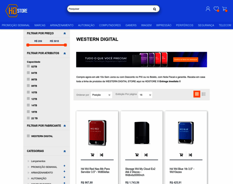Westerndigitalstore.com.br thumbnail