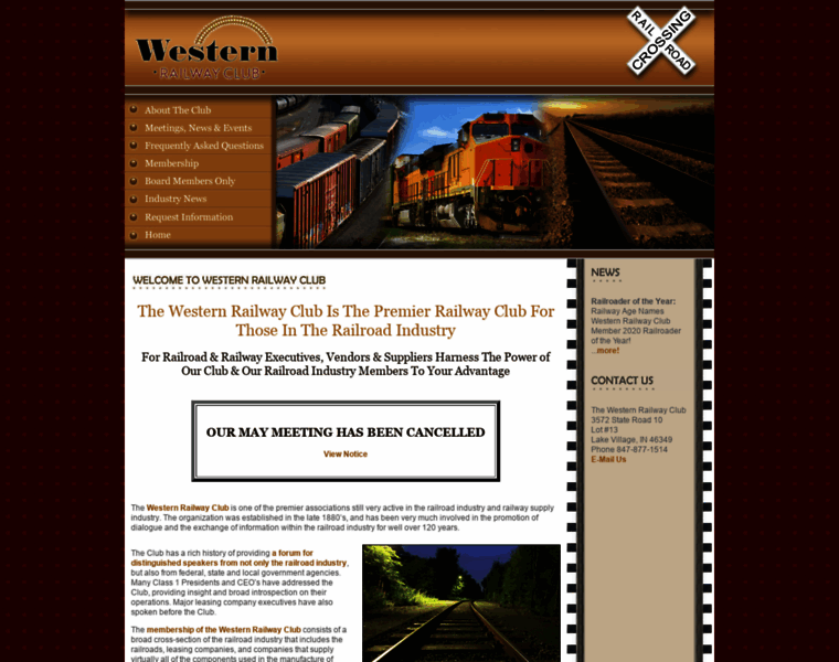 Westernrailwayclub.com thumbnail
