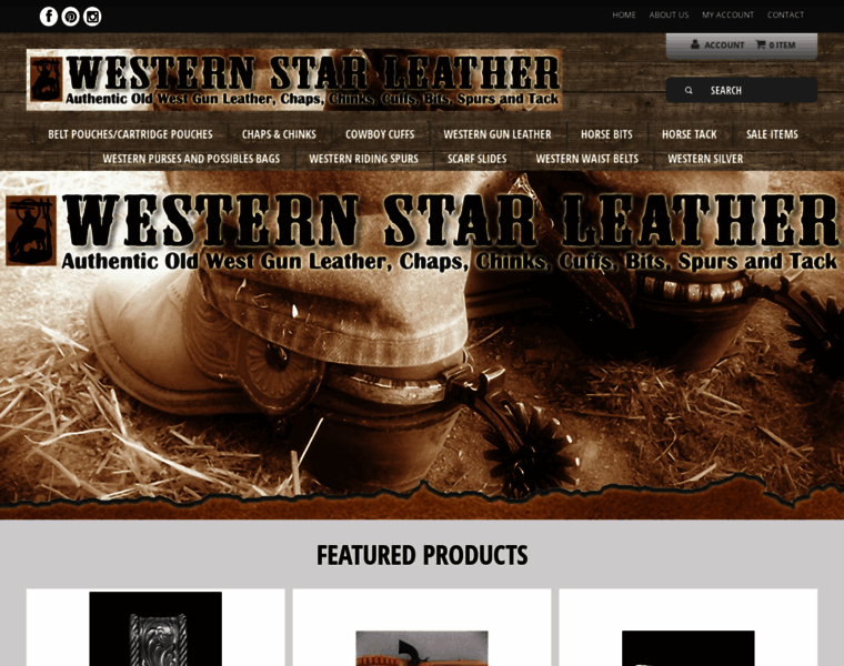 Westernstarleather.com thumbnail