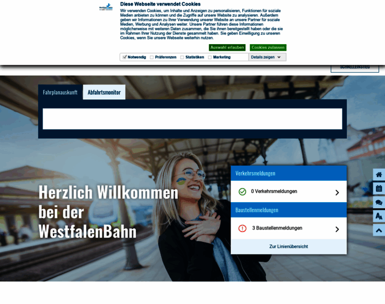 Westfalenbahn.de thumbnail