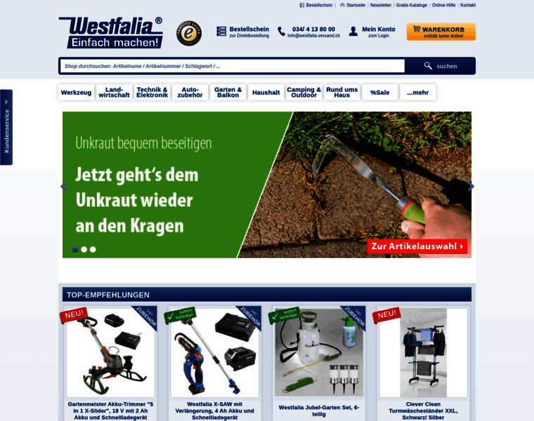Westfalia-versand.ch thumbnail