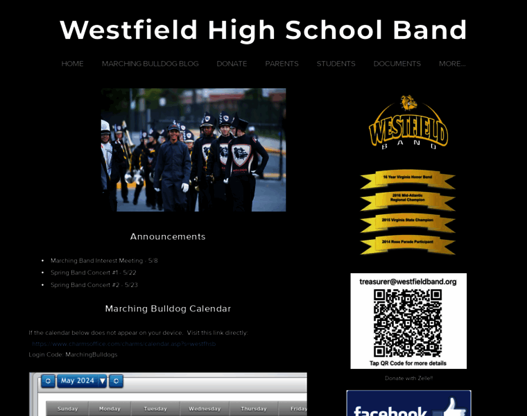 Westfieldband.org thumbnail
