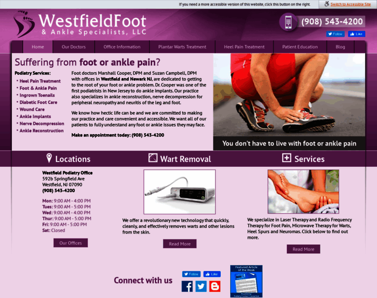 Westfieldfootandankle.com thumbnail