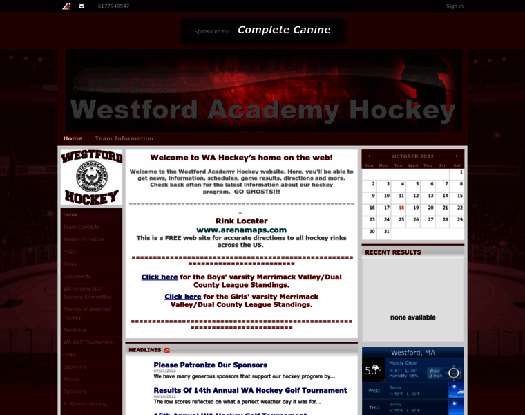Westfordacademyhockey.com thumbnail