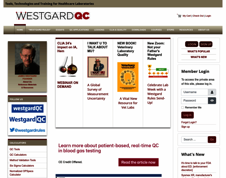 Westgard.com thumbnail