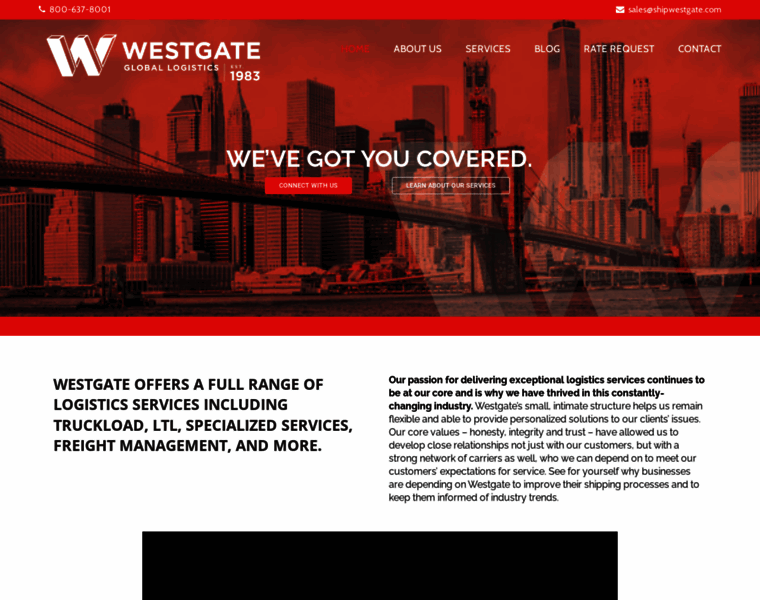 Westgate-global-logistics.com thumbnail