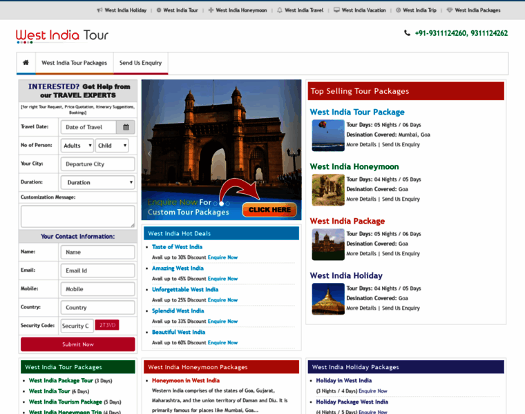 Westindiatourpackages.co.in thumbnail