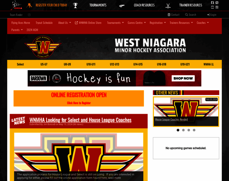Westniagaraminorhockey.ca thumbnail