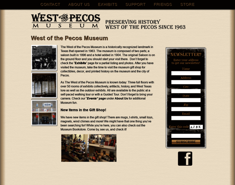 Westofthepecosmuseum.com thumbnail