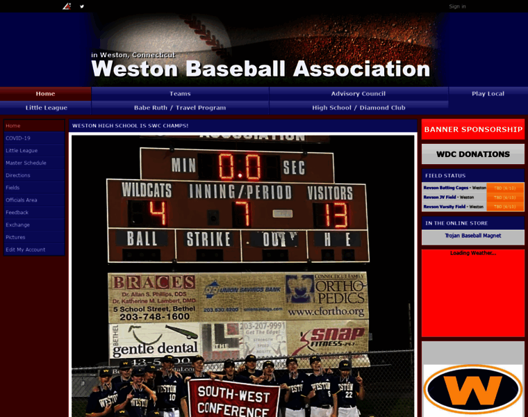 Westonctbaseball.com thumbnail