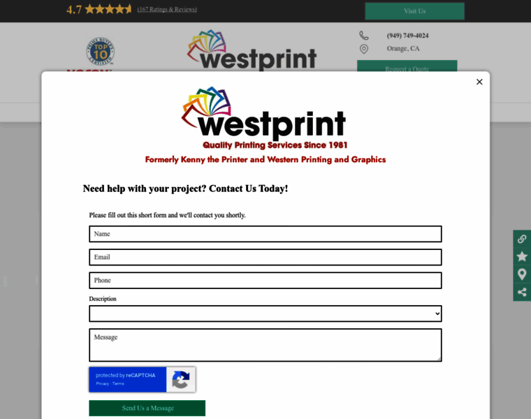 Westprint.com thumbnail