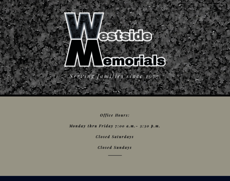 Westsidememorials.com thumbnail