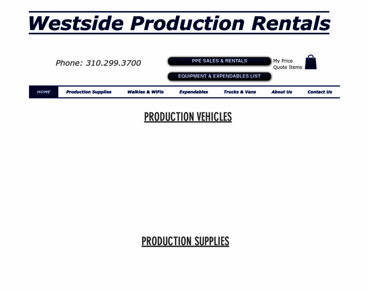 Westsideproductionrentals.com thumbnail
