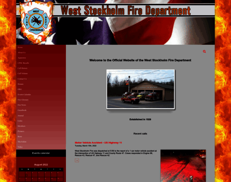 Weststockholmfire.org thumbnail