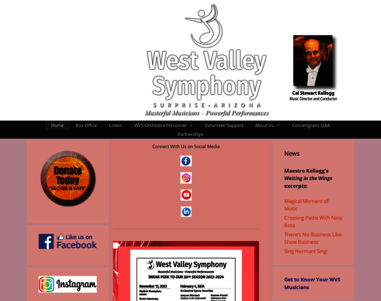 Westvalleysymphony.org thumbnail