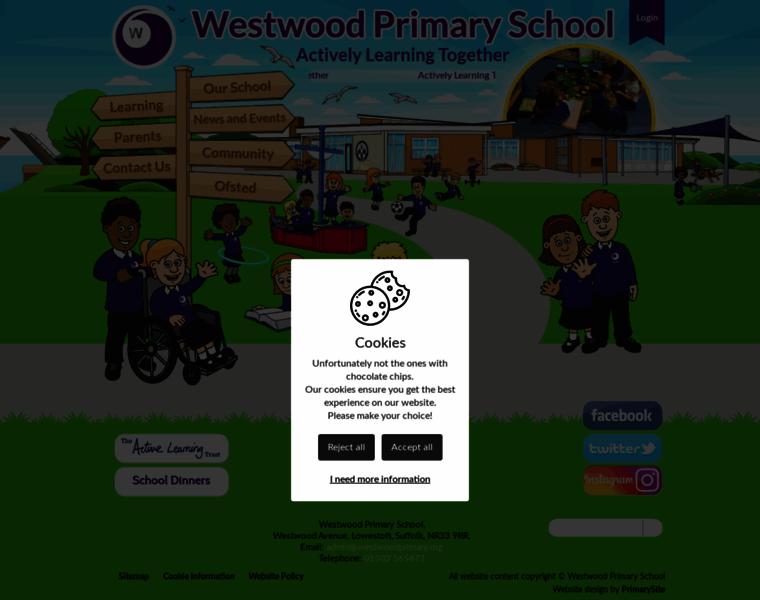 Westwoodprimary.org thumbnail