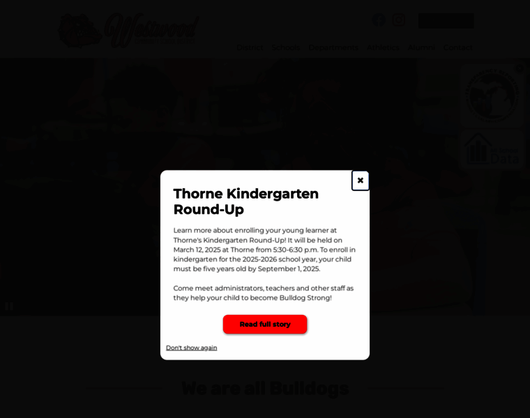 Westwoodschools.net thumbnail