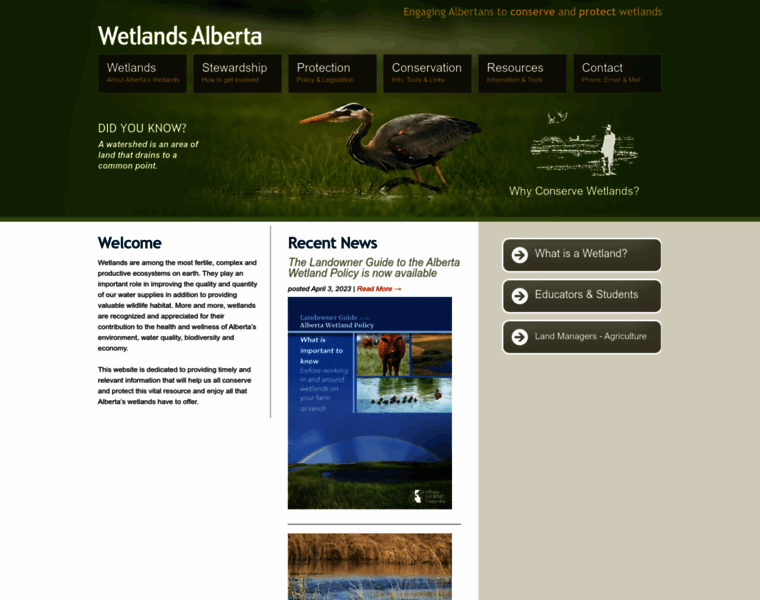 Wetlandsalberta.ca thumbnail