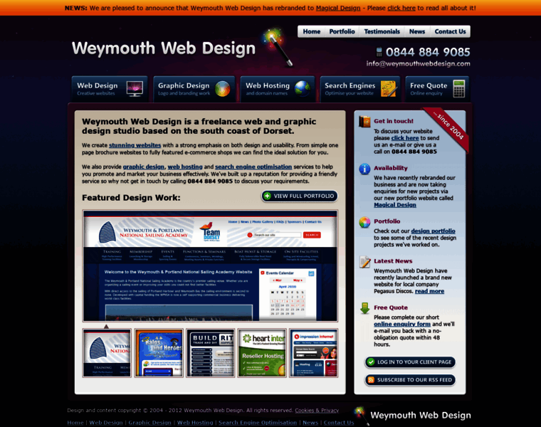 Weymouthwebdesign.com thumbnail