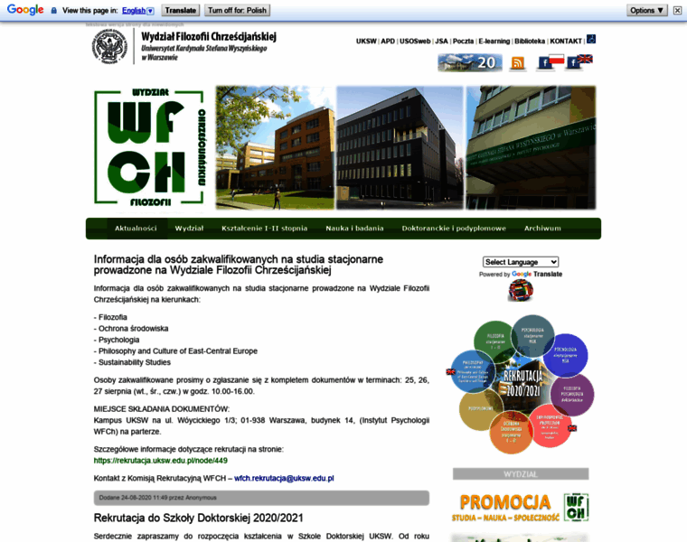 Wfch.uksw.edu.pl thumbnail